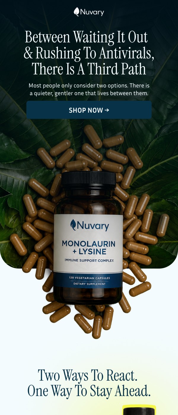 Email campaign design for a supplement brand